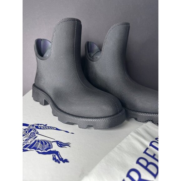 Burberry Other - BURBERRY Marsh Low Black Rubber Boots Rain Snow Textured EU 40 US 10 UK 7 $820